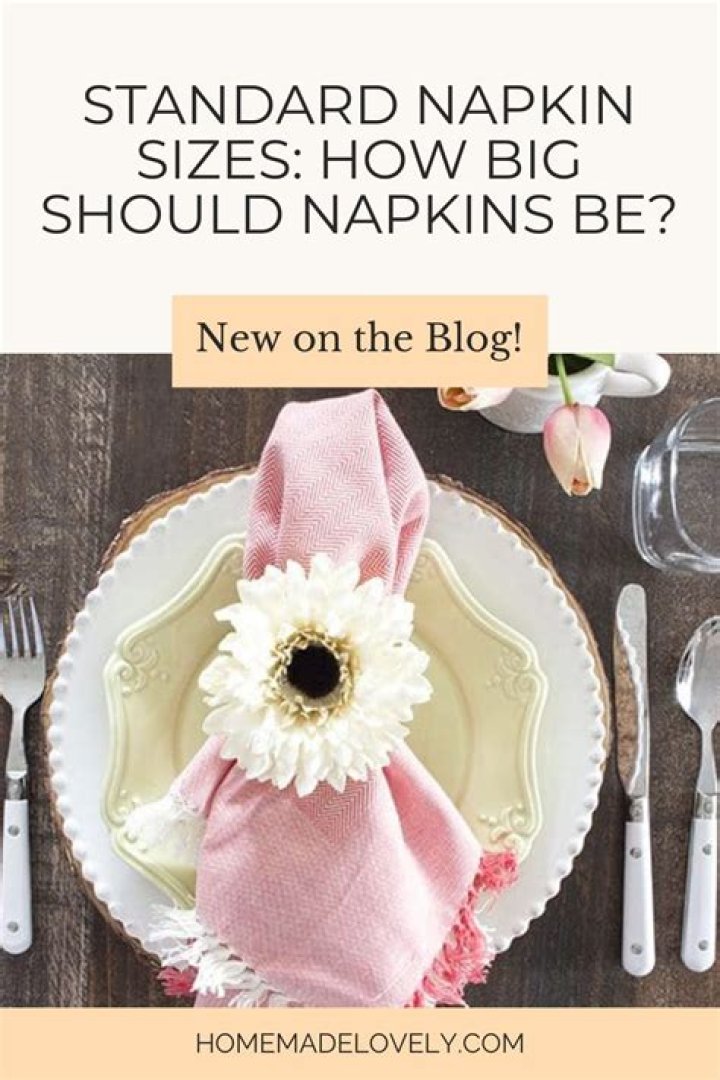 What is a standard linen napkin size?