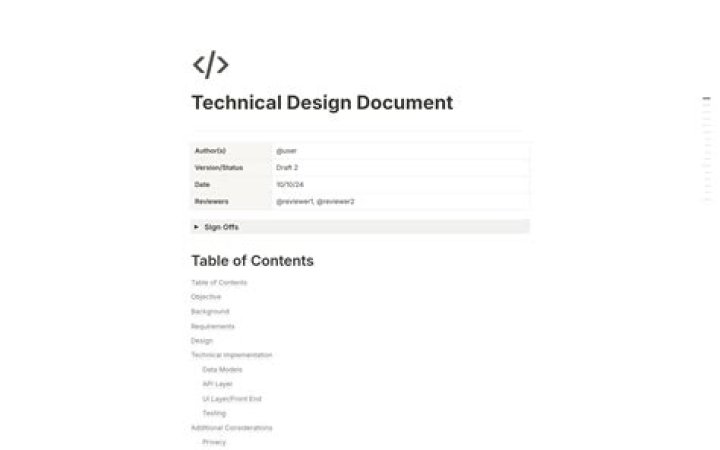 What is a technical design?