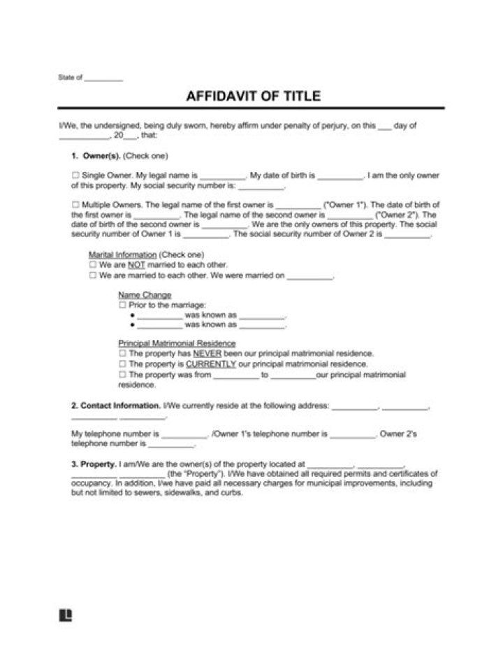 What is a Title III affidavit?