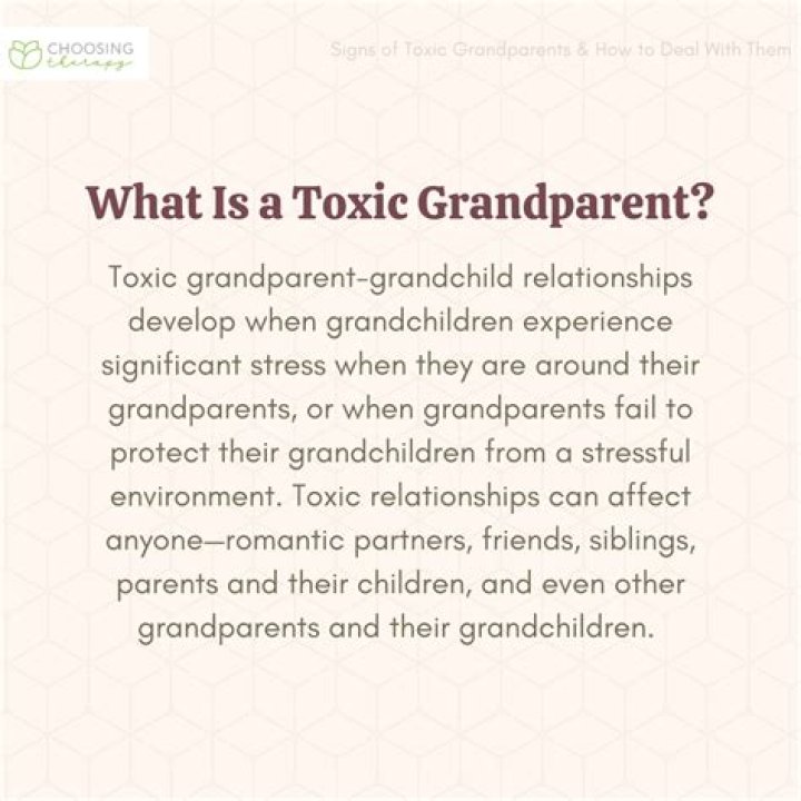 What is a toxic grandparent?