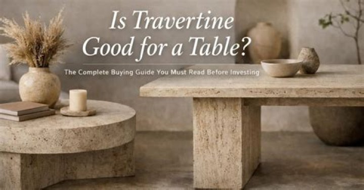 What is a travertine table?