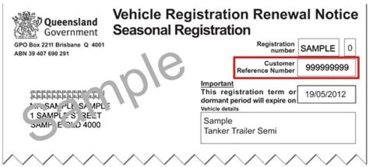 What is a vehicle registration certificate number?