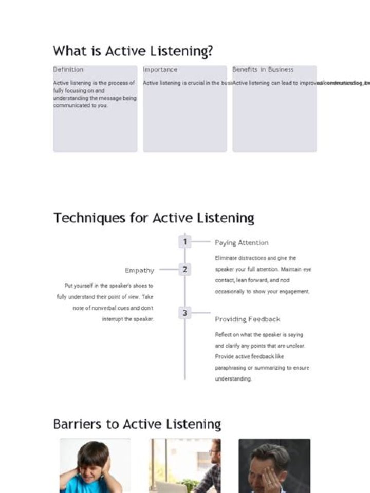 What is active listening PDF?