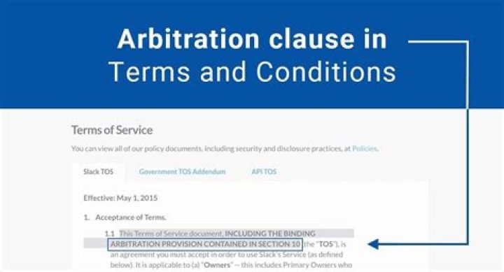 What is an arbitration clause in banking?