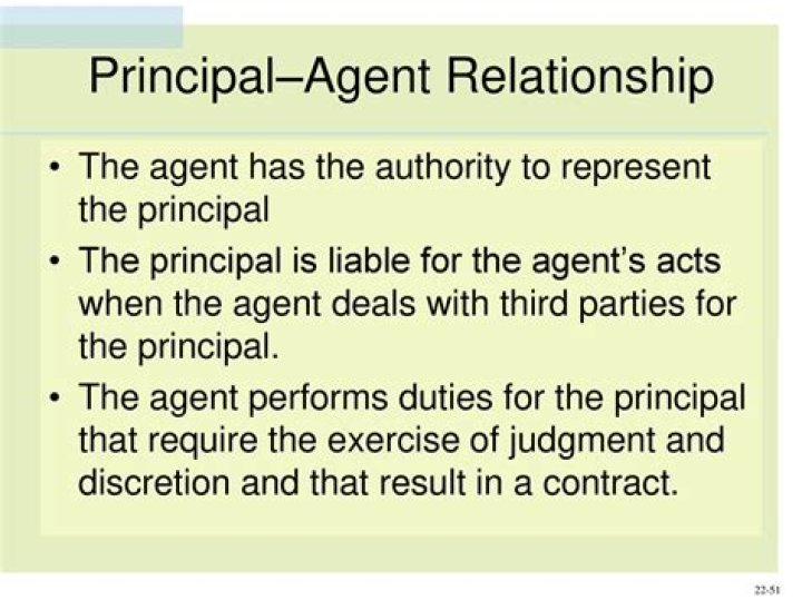 What is an example of a principal-agent relationship?