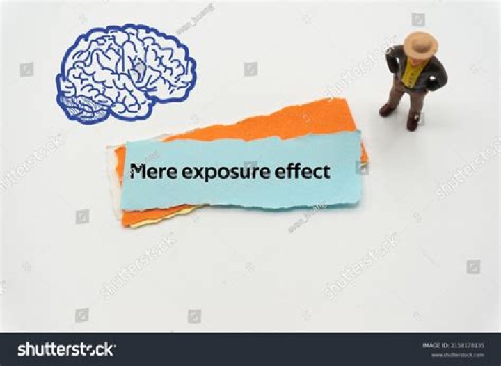 What is an example of mere exposure effect?
