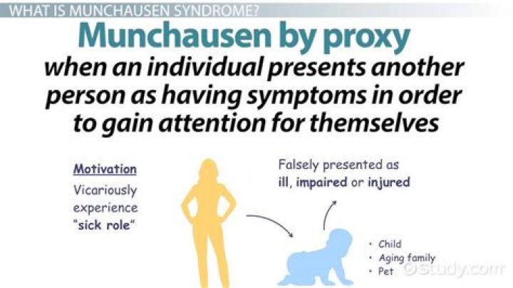 What is an example of Munchausen syndrome by proxy?