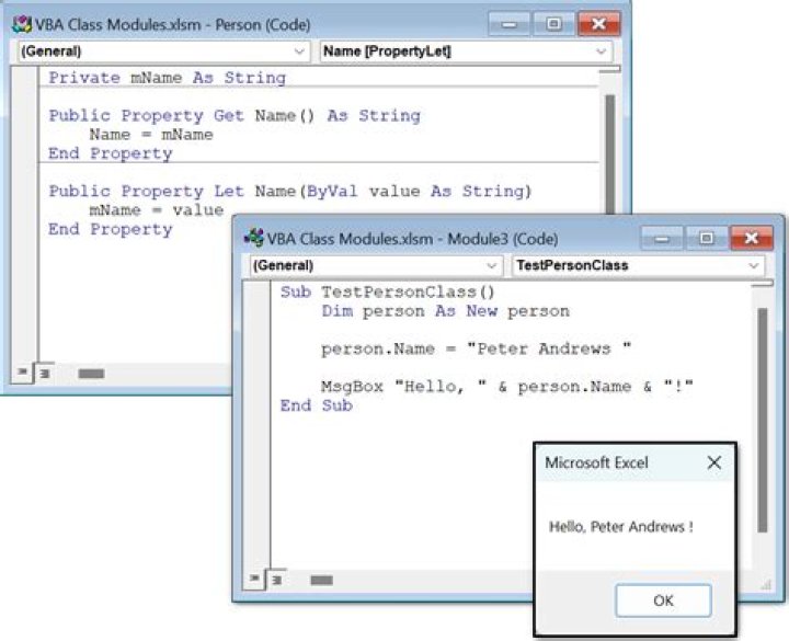What is an object module VBA?