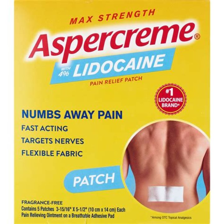 What is aspercreme lidocaine patch used for?