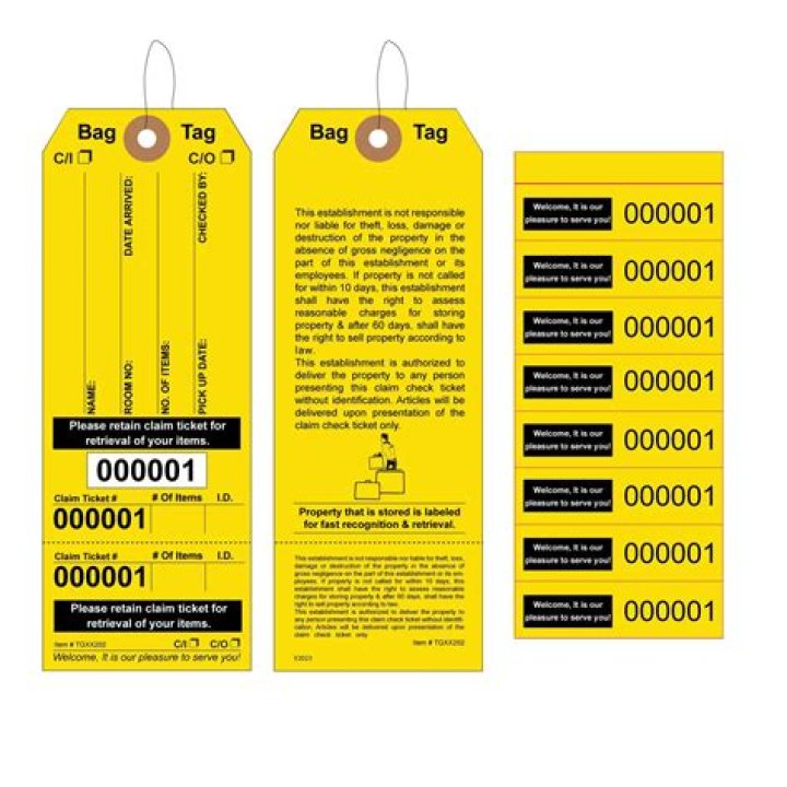 What is baggage identification tag?