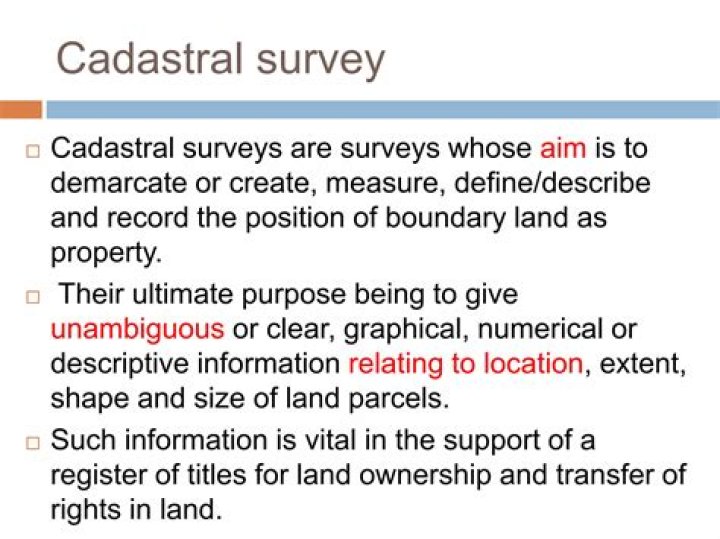 What is cadastral information system?