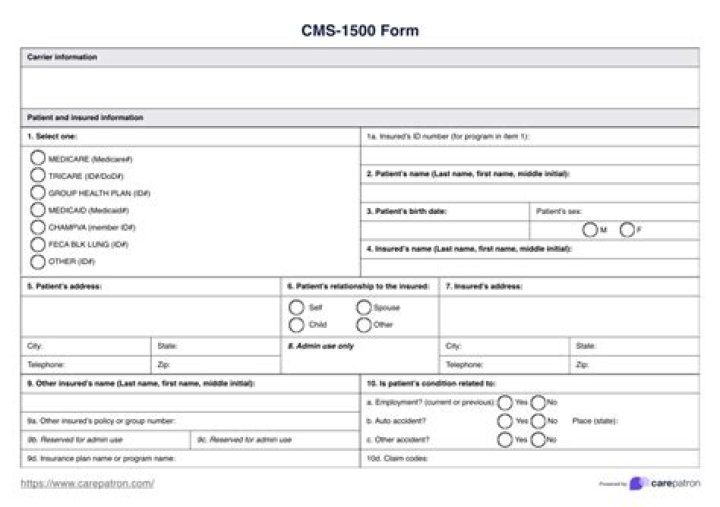 What is CMS form?