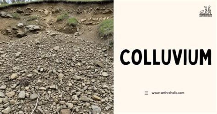 What is colluvium in soil?