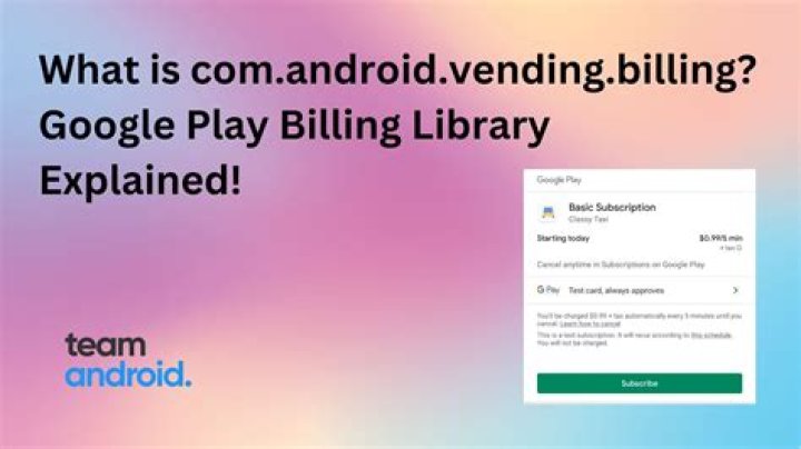 What is COM android vending billing?