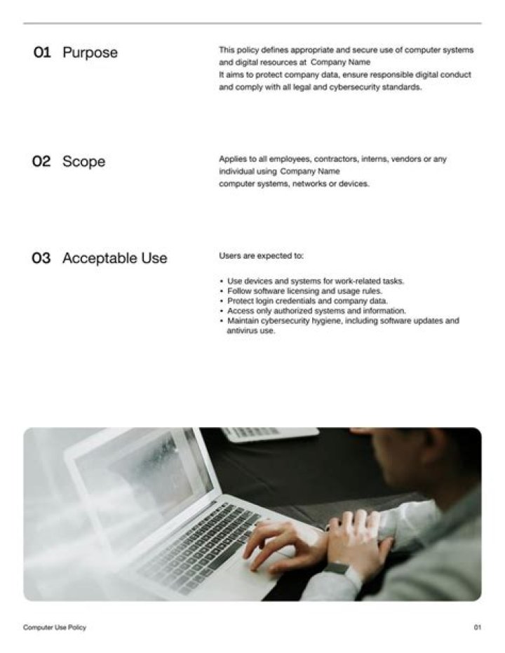 What is computer use policy?
