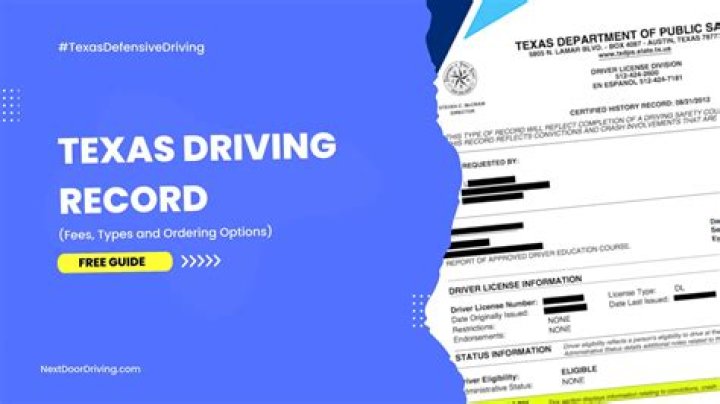 What is considered a good driving record for a job?