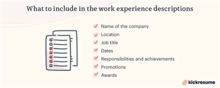 What is considered as work experience?