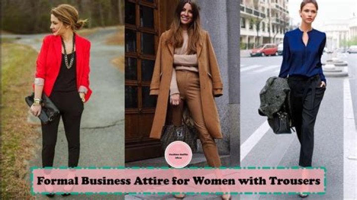 What is considered business casual attire for a woman?
