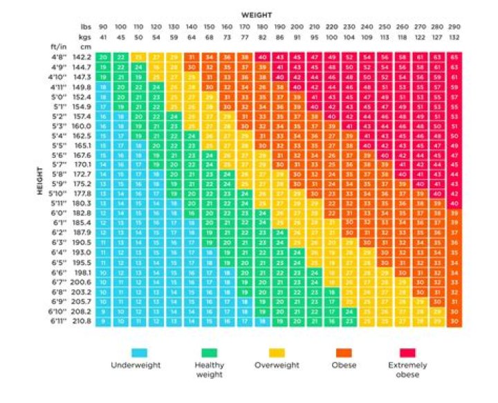 What is considered overweight for a 14 year old?