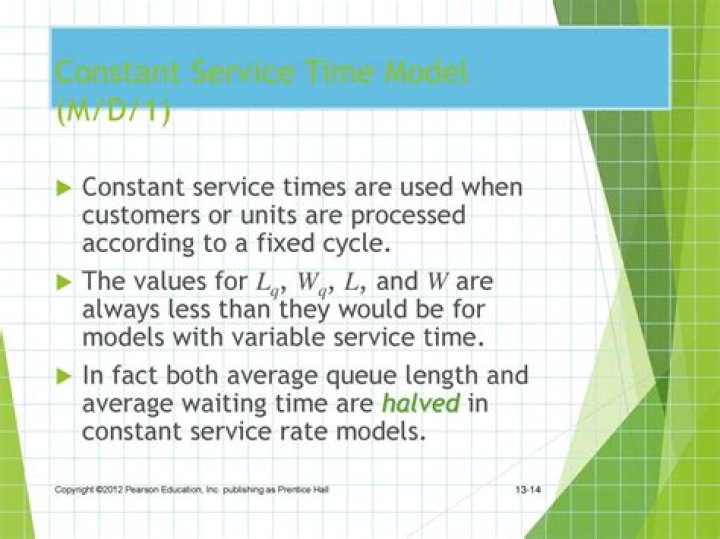 What is constant service time model?