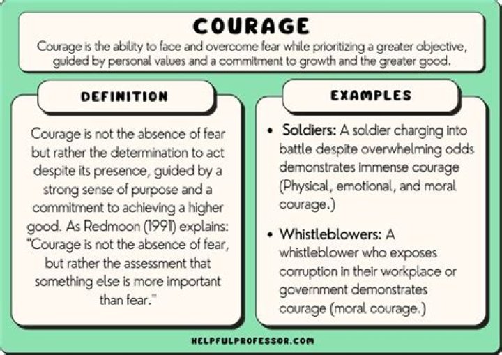 What is courage in policing?