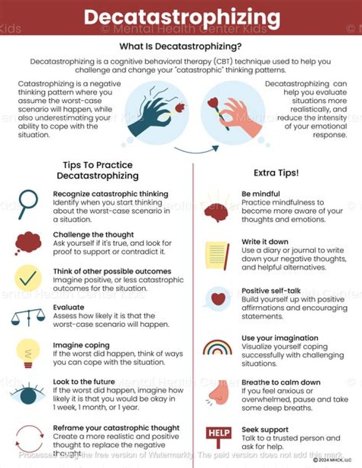 What is decatastrophizing technique?