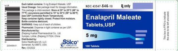 What is enalapril 5 mg used for?