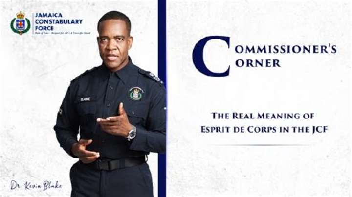 What is esprit de corps in police?