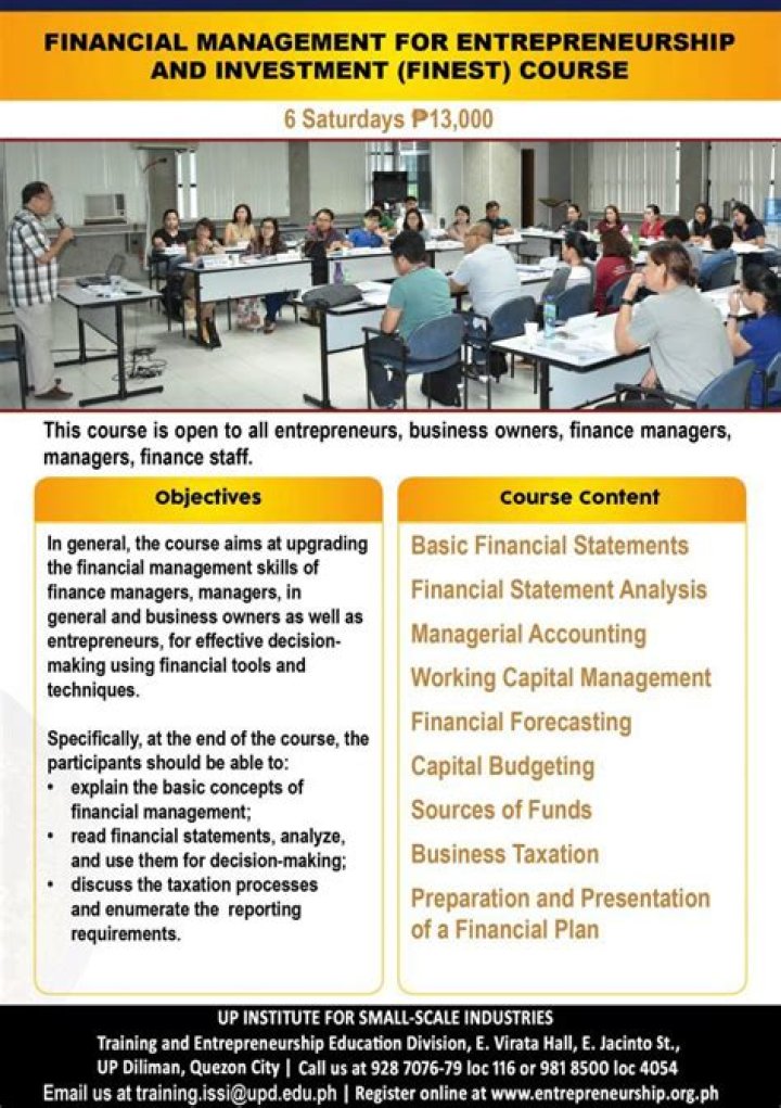 What is finance and investment course?