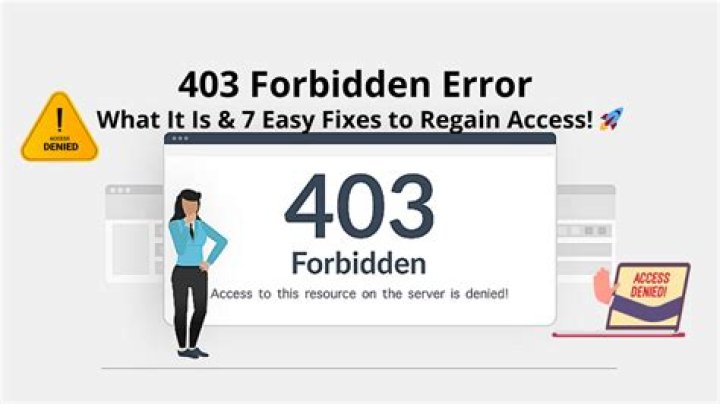 What is forbidden Error Code 403?