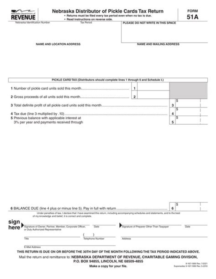 What is Form 51A?