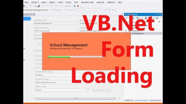 What is form load in VB?