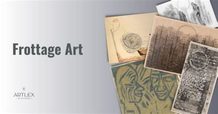 What is frottage artwork?