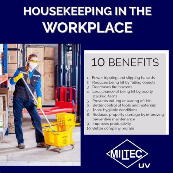What is good housekeeping in workplace?