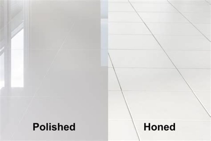 What is honed ceramic tile?