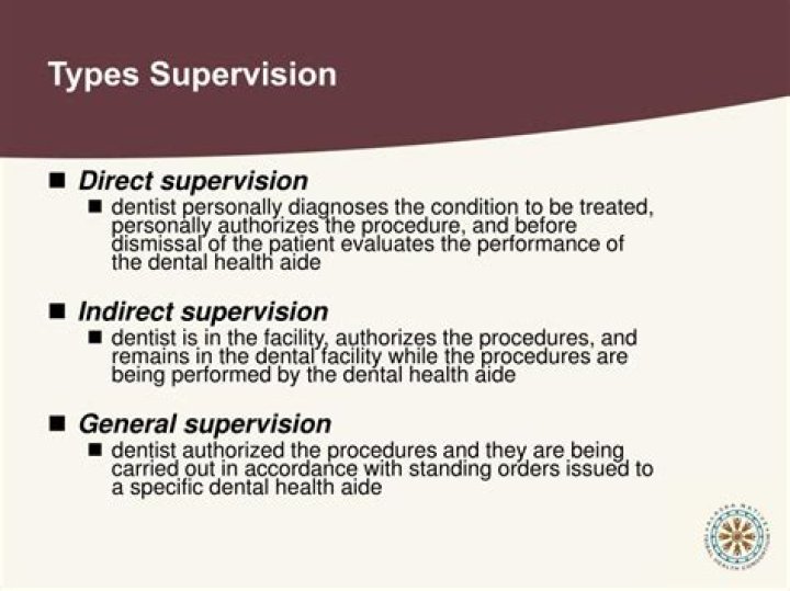 What is immediate supervision?