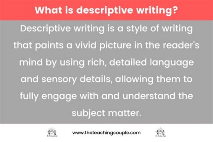 What is impressionistic descriptive writing?