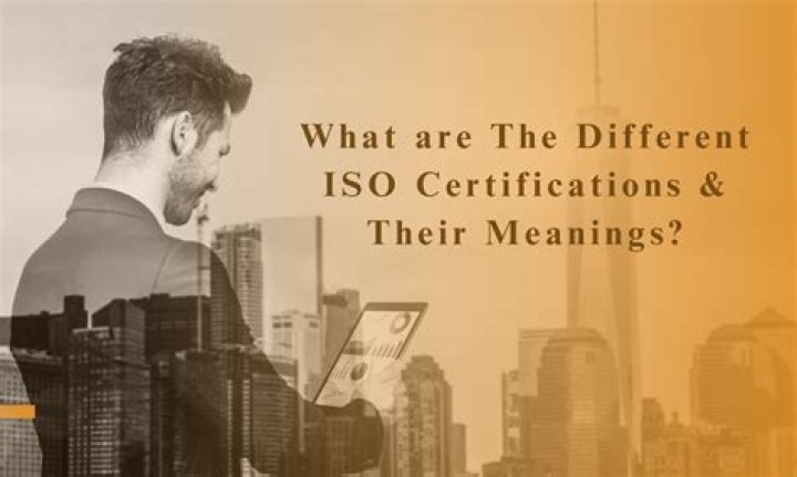 What is ISO certification?