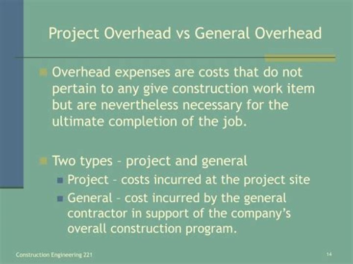 What is job overhead and general overhead?