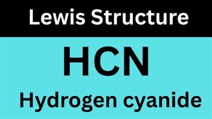 What is Lewis structure of hydrogen cyanide?