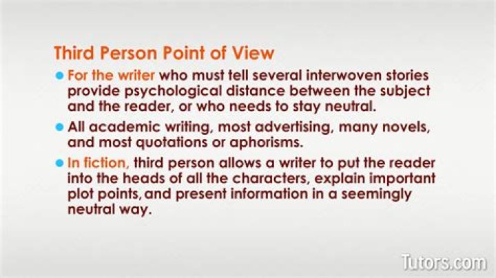 What is limited third person POV?