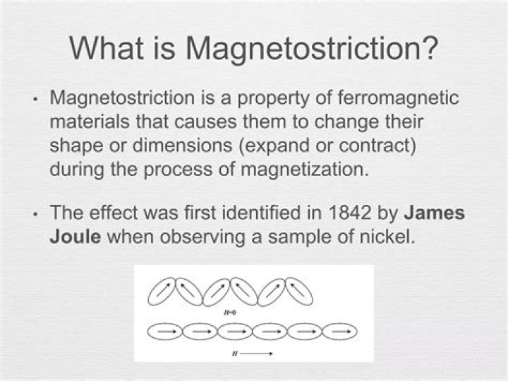 What is magnetostriction effect explain with neat diagram?