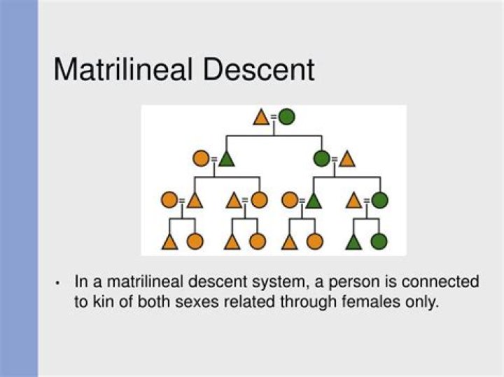 What is matrilineal descent?