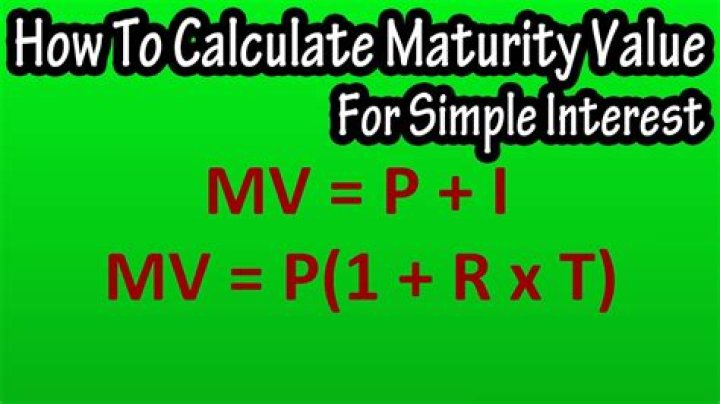 What is maturity value of KVP?
