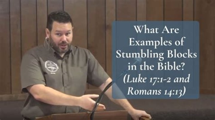 What is mean by stumbling?