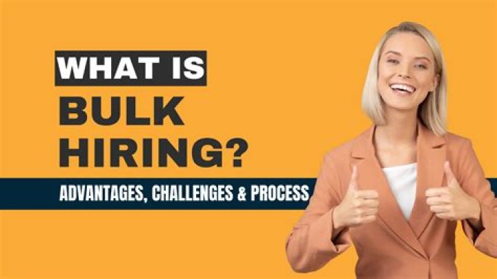 What is meaning of bulk hiring?