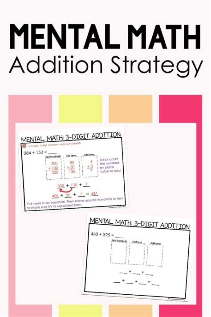 What is mental math for 2nd graders?