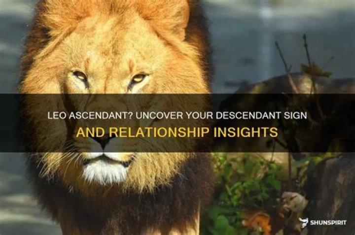 What is my descendant sign?