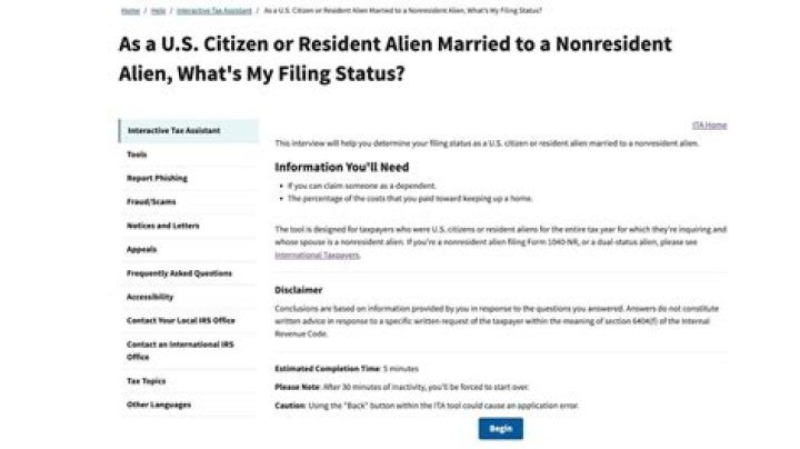 What is NRA nonresident alien?