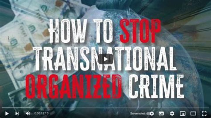 What is one example of a transnational organized crime?